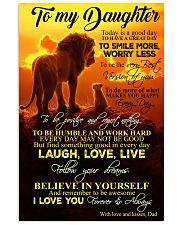 To My Daughter - Dad 11x17 Poster front
