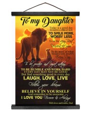 To My Daughter - Dad 12x16 Black Hanging Canvas thumbnail