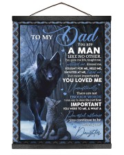 To My Dad - Daughter 16x20 Black Hanging Canvas thumbnail
