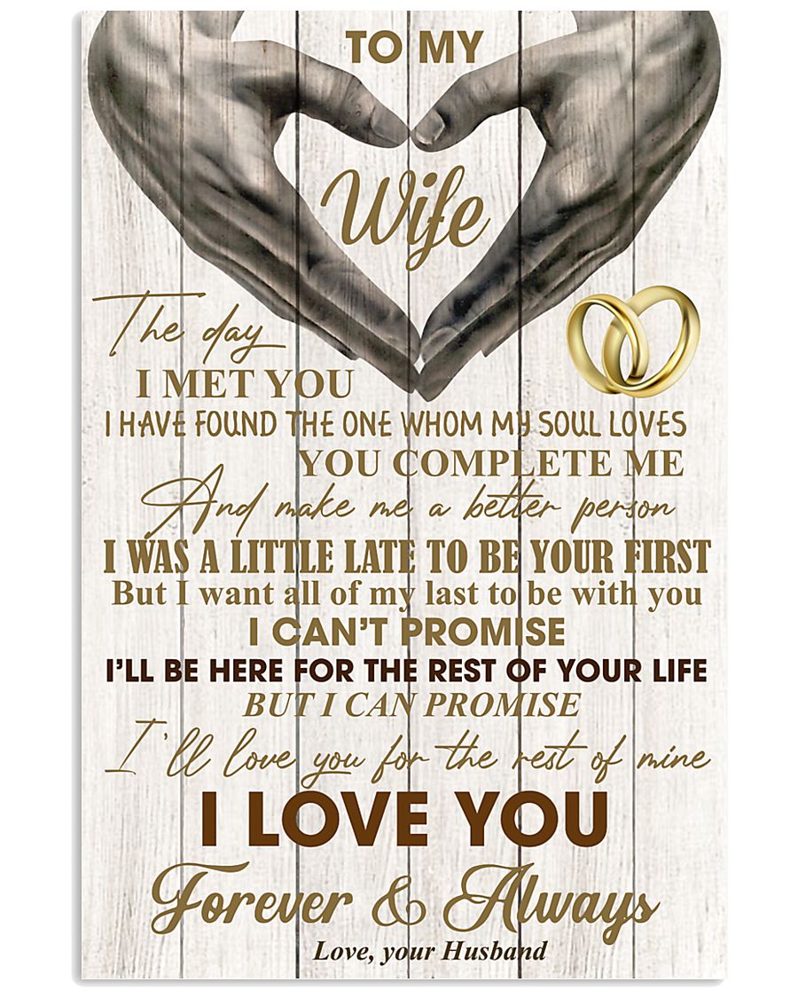 To My Wife - Husband 11x17 Poster