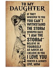 To My Daughter - Mom 11x17 Poster front