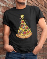 Pizza Christmas Tree Classic T-Shirt apparel-classic-tshirt-lifestyle-26