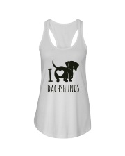 I Love Dachshunds Ladies Flowy Tank thumbnail