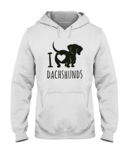 I Love Dachshunds Hooded Sweatshirt thumbnail