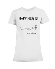 Happiness is a Dachshund Premium Fit Ladies Tee thumbnail