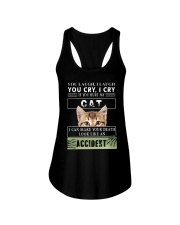 Don't Hurt My Cat Ladies Flowy Tank thumbnail