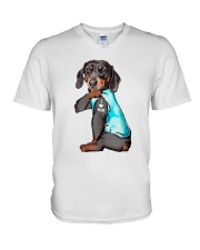 I Love Mom V-Neck T-Shirt thumbnail