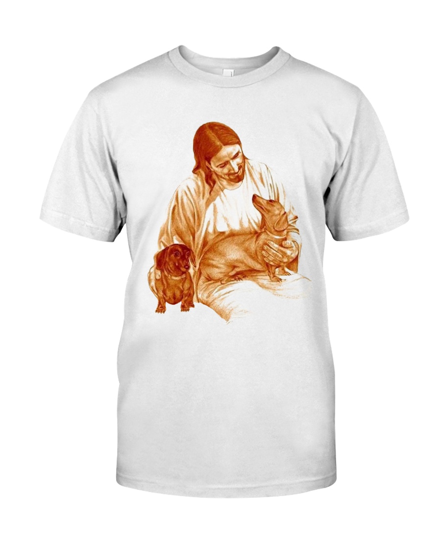 God and Dachshund Classic T-Shirt
