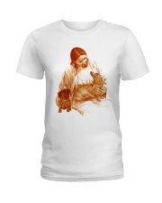 God and Dachshund Ladies T-Shirt thumbnail