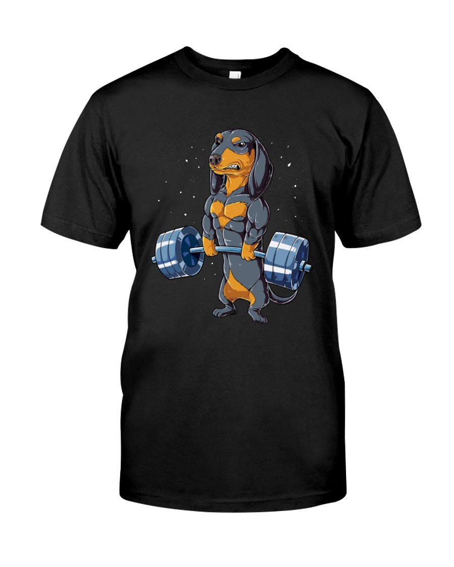 Dachshund Weightlifting Classic T-Shirt