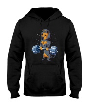 Dachshund Weightlifting Hooded Sweatshirt thumbnail