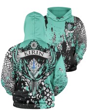 KIRIN - ALL OVER PRINT Men's All Over Print Hoodie aos-men-hoodie-ghosted-front-05