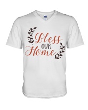 BLESS OUR HOME V-Neck T-Shirt tile