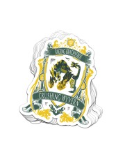 RAGING BRACHYDIOS - CREST Sticker tile