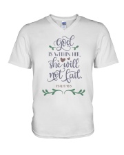 PSALMS 46:5 V-Neck T-Shirt tile