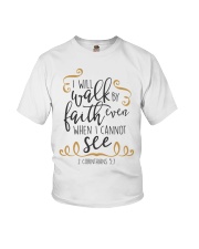 2 CORINTHIANS 5:7 Youth T-Shirt tile