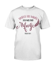 PSALMS 91:4 Classic T-Shirt front