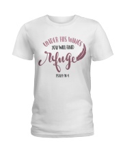 PSALMS 91:4 Ladies T-Shirt tile