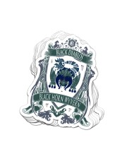 BLACK DIABLOS - CREST Sticker tile