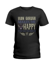 YIAN GARUGA MAKES ME HAPPY Ladies T-Shirt tile