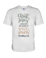 1 TIMOTHY 1:15 V-Neck T-Shirt tile