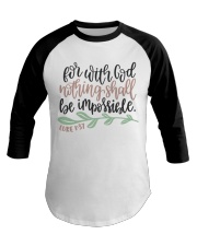 LUKE 1:37 Baseball Tee tile