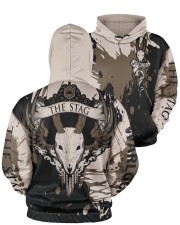 THE STAG - SUBLIMATION CREST Men's All Over Print Hoodie aos-men-hoodie-ghosted-front-05