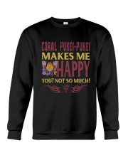 CORAL PUKEI-PUKEI MAKES ME HAPPY Crewneck Sweatshirt tile