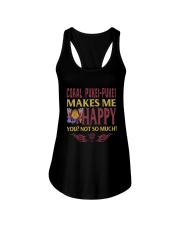 CORAL PUKEI-PUKEI MAKES ME HAPPY Ladies Flowy Tank tile