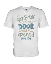 LUKE 11:9 V-Neck T-Shirt tile