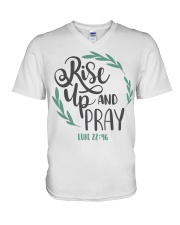 LUKE 22:46 V-Neck T-Shirt tile