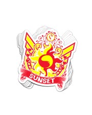 SUNSET - CREST Sticker tile