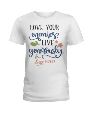 LUKE 6:27-28 Ladies T-Shirt tile