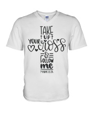 MARK 8:34 V-Neck T-Shirt tile