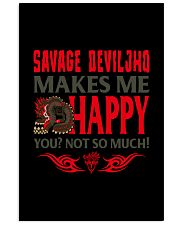 SAVAGE DEVILJHO MAKES ME HAPPY Vertical Poster tile
