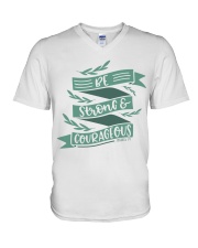 JOSHUA 1:9 V-Neck T-Shirt tile