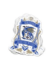 AZURE RATHALOS - CREST Sticker tile