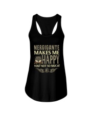 NERGIGANTE MAKES ME HAPPY Ladies Flowy Tank tile
