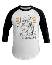 ROMANS 5:8 Baseball Tee tile
