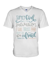 ISAIAH 12:2 V-Neck T-Shirt tile