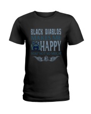 BLACK DIABLOS MAKES ME HAPPY Ladies T-Shirt tile