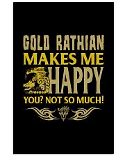 GOLD RATHIAN MAKES ME HAPPY Vertical Poster tile