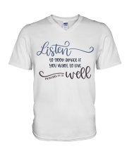 PROVERBS 15:31 V-Neck T-Shirt tile