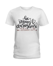 DEUTERONOMY 31:6 Ladies T-Shirt tile