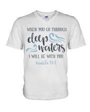 ISAIAH 43:2 V-Neck T-Shirt tile