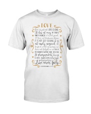 1 CORINTHIANS 13:4-8 Classic T-Shirt front