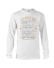 1 CORINTHIANS 13:4-8 Long Sleeve Tee tile