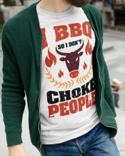 I BBQ so i don't choke people Classic T-Shirt apparel-classic-tshirt-lifestyle-front-109