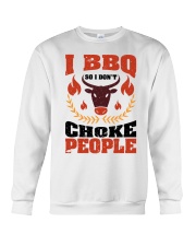 I BBQ so i don't choke people Crewneck Sweatshirt tile