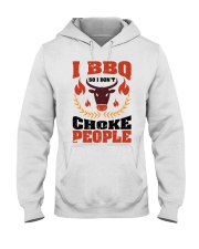 I BBQ so i don't choke people Hooded Sweatshirt tile